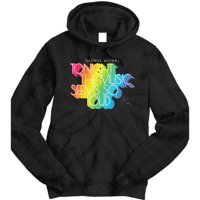 George Michael Tonight The Music Retro Rainbow Tie Dye Hoodie