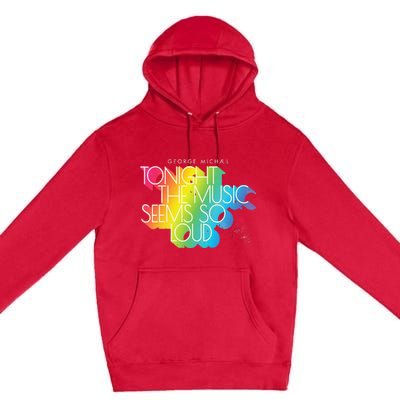 George Michael Tonight The Music Retro Rainbow Premium Pullover Hoodie