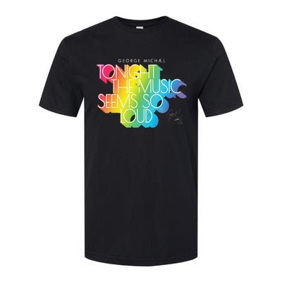 George Michael Tonight The Music Retro Rainbow Softstyle CVC T-Shirt