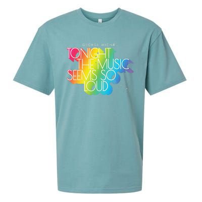 George Michael Tonight The Music Retro Rainbow Sueded Cloud Jersey T-Shirt