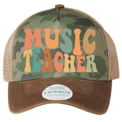 Groovy Music Teacher Cute Back to School Supplies  Legacy Tie Dye Trucker Hat