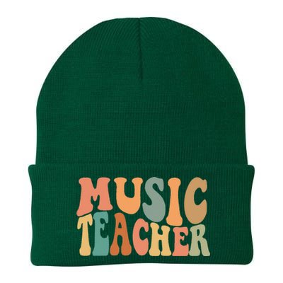 Groovy Music Teacher Cute Back to School Supplies  Knit Cap Winter Beanie