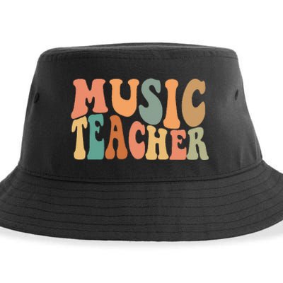 Groovy Music Teacher Cute Back to School Supplies  Sustainable Bucket Hat