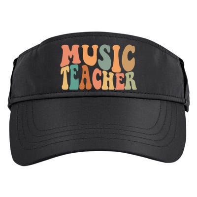 Groovy Music Teacher Cute Back to School Supplies  Adult Drive Performance Visor