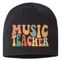 Groovy Music Teacher Cute Back to School Supplies  Sustainable Beanie