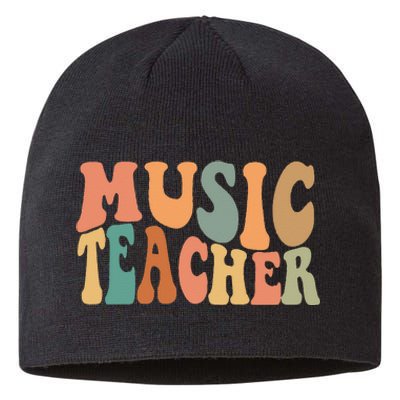 Groovy Music Teacher Cute Back to School Supplies  Sustainable Beanie