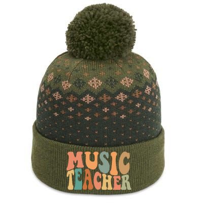 Groovy Music Teacher Cute Back to School Supplies  The Baniff Cuffed Pom Beanie