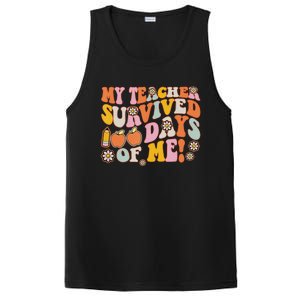 Groovy My Teacher Survived 100 Days Of Me Funny 100th Day Meaningful Gift PosiCharge Competitor Tank