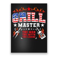 Grill Master USA Flag Bbq 4th Of July Father Day Poster