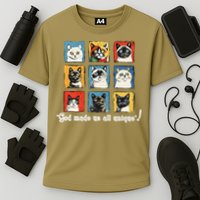 god made us all unique diversity variety feline christian Cooling Performance Crew T-Shirt
