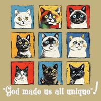 god made us all unique diversity variety feline christian Cooling Performance Crew T-Shirt