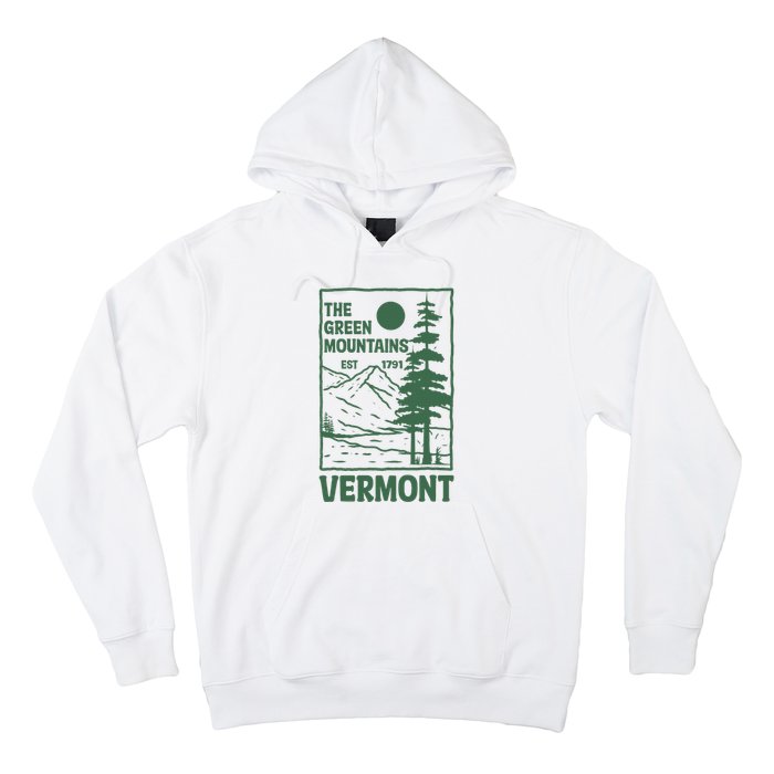 Green Mountains Vermont Family Vacation Hiking Vintage Hoodie