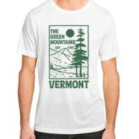 Green Mountains Vermont Family Vacation Hiking Vintage Adult ChromaSoft Performance T-Shirt