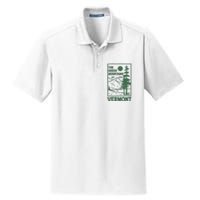 Green Mountains Vermont Family Vacation Hiking Vintage Dry Zone Grid Polo