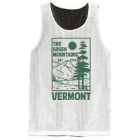 Green Mountains Vermont Family Vacation Hiking Vintage Mesh Reversible Basketball Jersey Tank