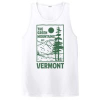 Green Mountains Vermont Family Vacation Hiking Vintage PosiCharge Competitor Tank