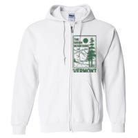 Green Mountains Vermont Family Vacation Hiking Vintage Full Zip Hoodie