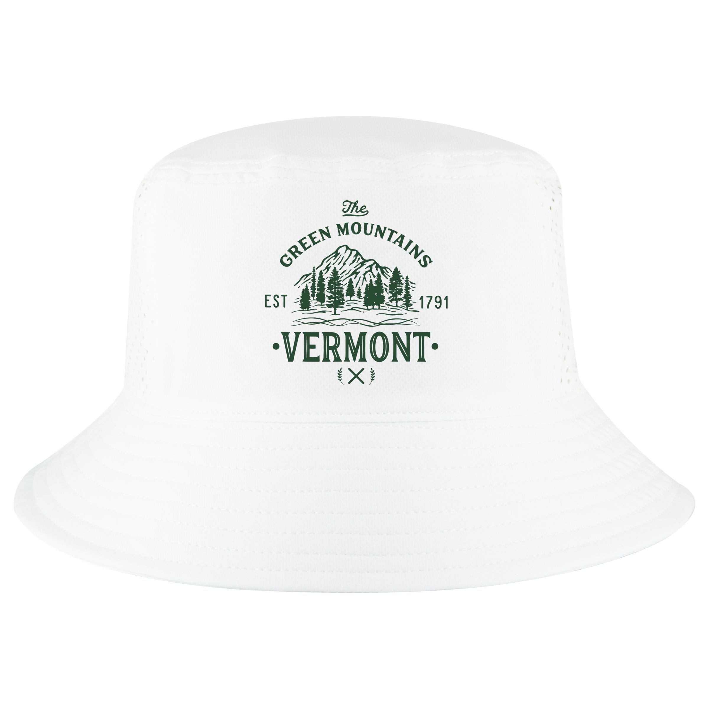 Green Mountains Vermont Vacation Cool Comfort Performance Bucket Hat