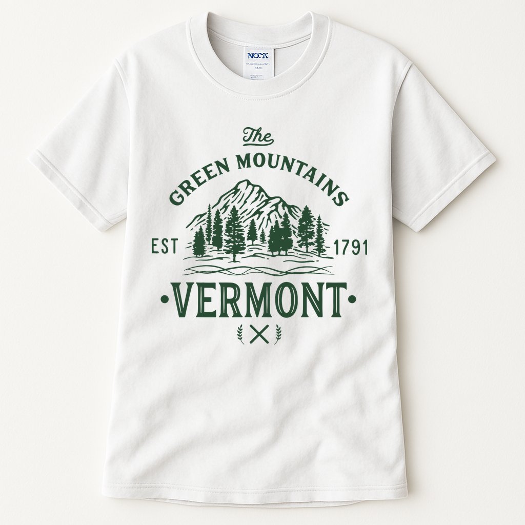 Green Mountains Vermont Vacation Tall T-Shirt