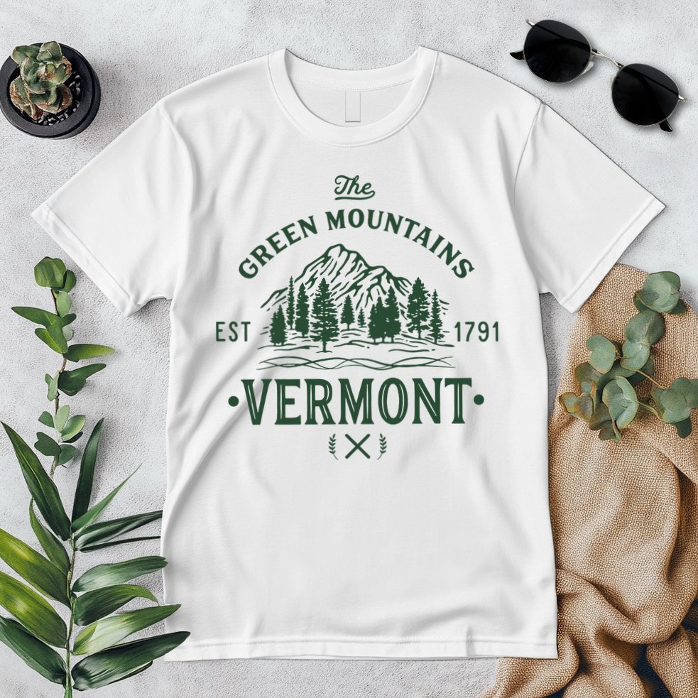 Green Mountains Vermont Vacation Premium T-Shirt