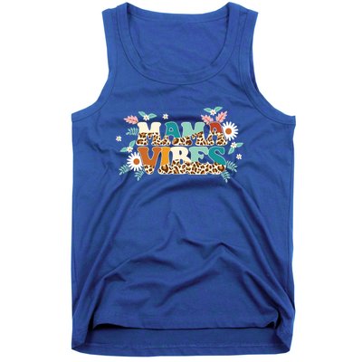 Groovy Mama Vibes Gift Matching Family MotherS Day Gift Tank Top