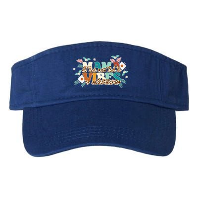 Groovy Mama Vibes Gift Matching Family MotherS Day Gift Valucap Bio-Washed Visor