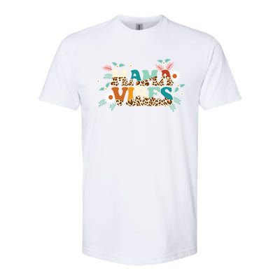 Groovy Mama Vibes Gift Matching Family MotherS Day Gift Softstyle® CVC T-Shirt