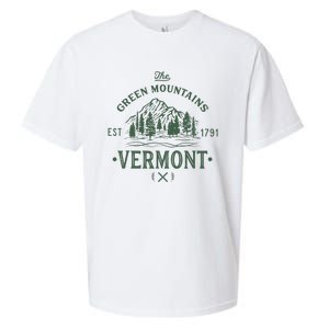 Green Mountains Vermont Vacation Sueded Cloud Jersey T-Shirt