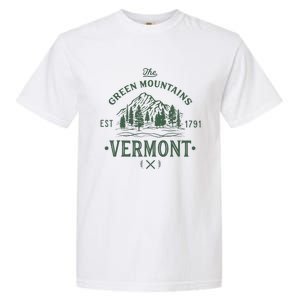 Green Mountains Vermont Vacation Garment-Dyed Heavyweight T-Shirt