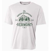 Green Mountains Vermont Vacation Cooling Performance Crew T-Shirt