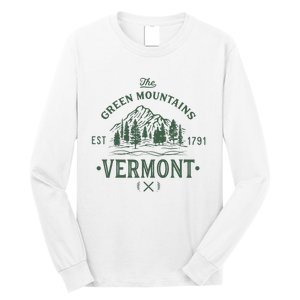 Green Mountains Vermont Vacation Long Sleeve Shirt