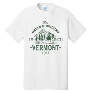 Green Mountains Vermont Vacation Tall T-Shirt