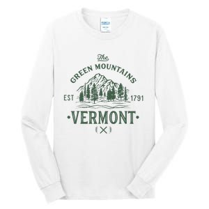 Green Mountains Vermont Vacation Tall Long Sleeve T-Shirt