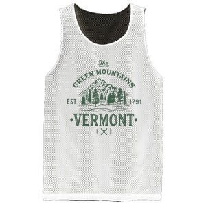 Green Mountains Vermont Vacation Mesh Reversible Basketball Jersey Tank