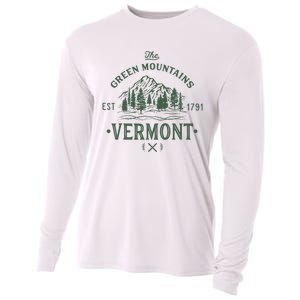 Green Mountains Vermont Vacation Cooling Performance Long Sleeve Crew