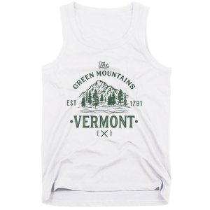 Green Mountains Vermont Vacation Tank Top