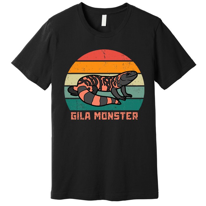 Gila Monster Vintage Sunset Gila Monster Premium T-Shirt