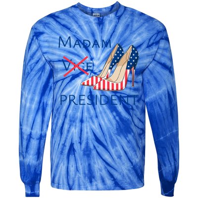 Ggt Madam Vice President Kamala Harris 2024 Election Support Cute Gift Tie-Dye Long Sleeve Shirt