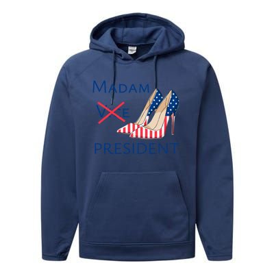 Ggt Madam Vice President Kamala Harris 2024 Election Support Cute Gift Performance Fleece Hoodie