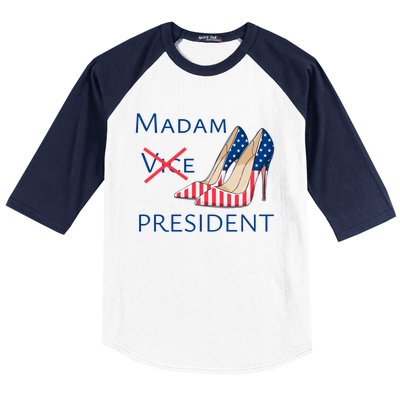 Ggt Madam Vice President Kamala Harris 2024 Election Support Cute Gift Baseball Sleeve Shirt