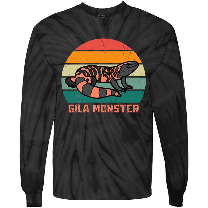 Gila Monster Vintage Sunset Tie-Dye Long Sleeve Shirt