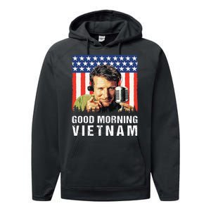 Good Morning Vietnam, Famous Quote Movies 1980s Performance Fleece Hoodie