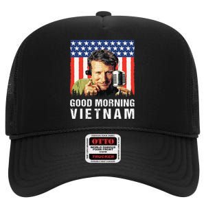 Good Morning Vietnam, Famous Quote Movies 1980s High Crown Mesh Back Trucker Hat