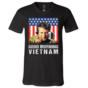 Good Morning Vietnam, Famous Quote Movies 1980s V-Neck T-Shirt