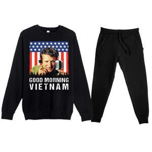 Good Morning Vietnam, Famous Quote Movies 1980s Premium Crewneck Sweatsuit Set