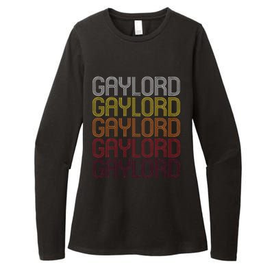 Gaylord Mn Vintage Style Minnesota Womens CVC Long Sleeve Shirt