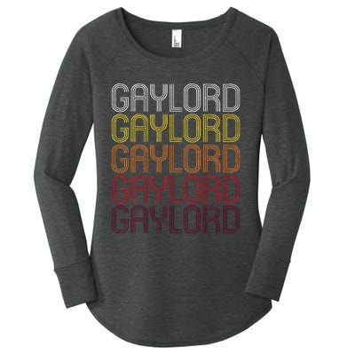 Gaylord Mn Vintage Style Minnesota Women's Perfect Tri Tunic Long Sleeve Shirt