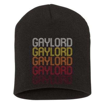 Gaylord Mn Vintage Style Minnesota Short Acrylic Beanie