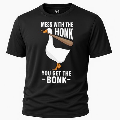 Goose Mess With The Honk You Get The Bonk Performance Shirt