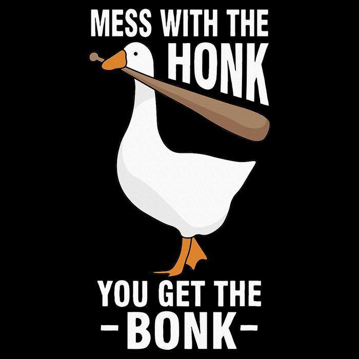 Goose Mess With The Honk You Get The Bonk 7-Panel Snapback Hat